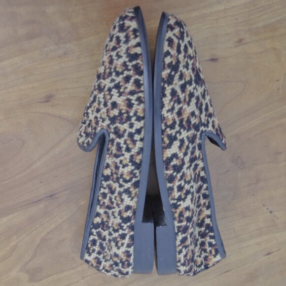 Larkspur Collection Vintage Leopard Print Woven Leather Lined Flats Size 7.5 - Picture 5 of 9